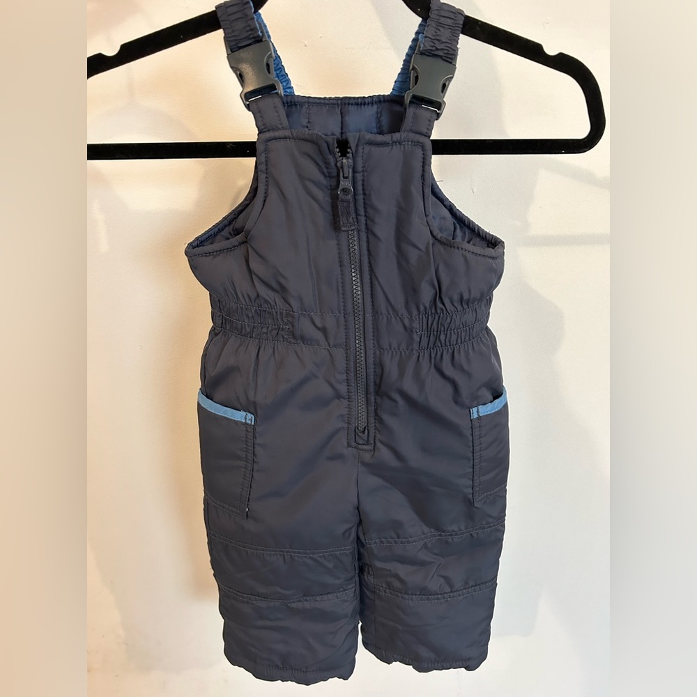 Kids water resistant puffer snow suit